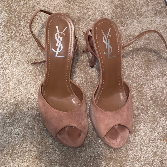 Yves Saint Laurent Shoes - YSL Suede Heels